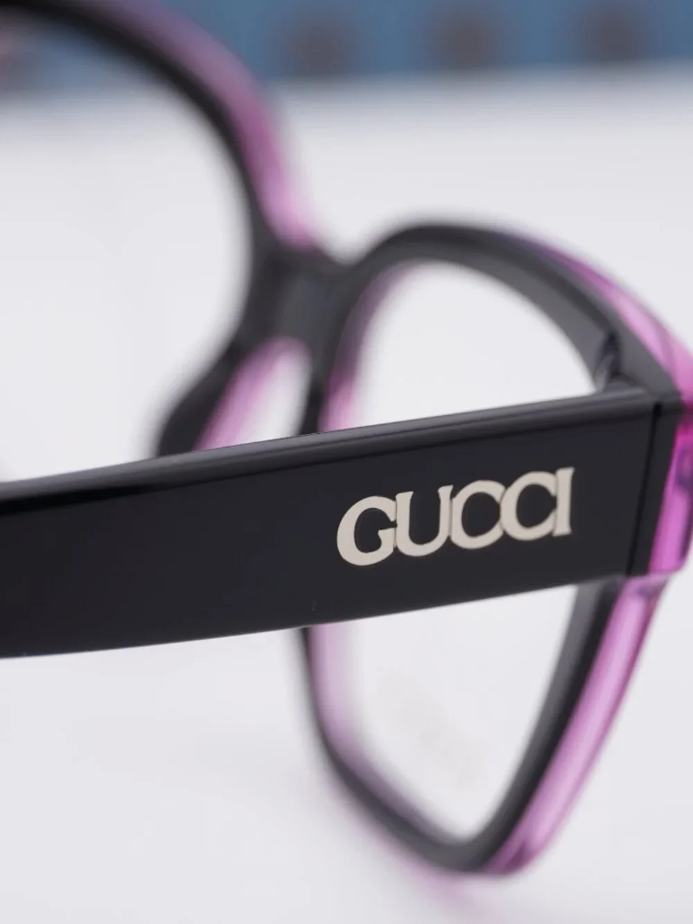 Gucci GG1791O 003 Square Eyeglasses - Black/Pink 51mm